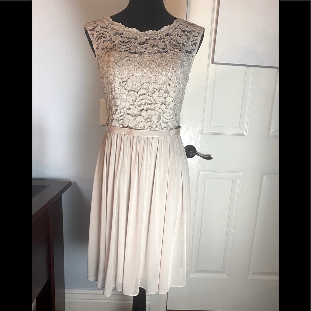 David’s Bridal Short Lace Dress